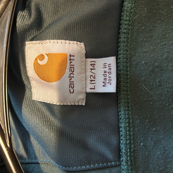 Carhartt Green Fleece Puffer Jacket - Picture 3 of 3